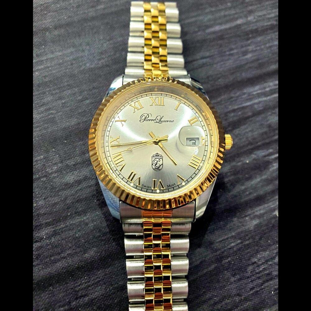Pierre Lucerne Swiss President Date Just Men Executive Watch‎